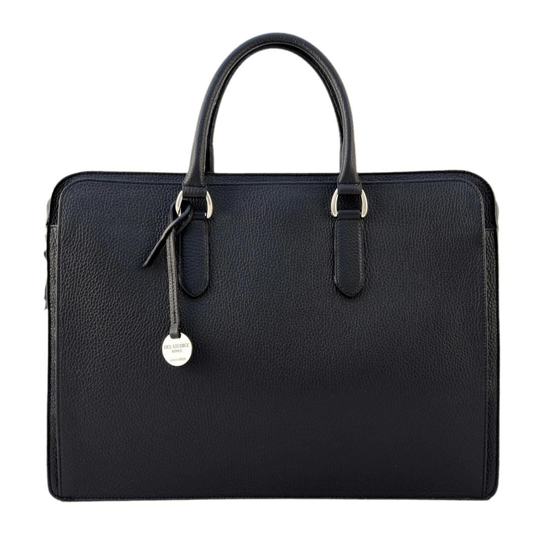 Etoile-cartella portadocumenti unisex in pelle artigianale colore nero-sku 1736