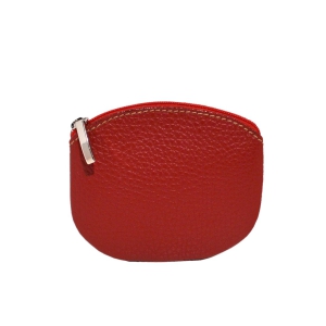 Women’s lcoin purse with zip closure red