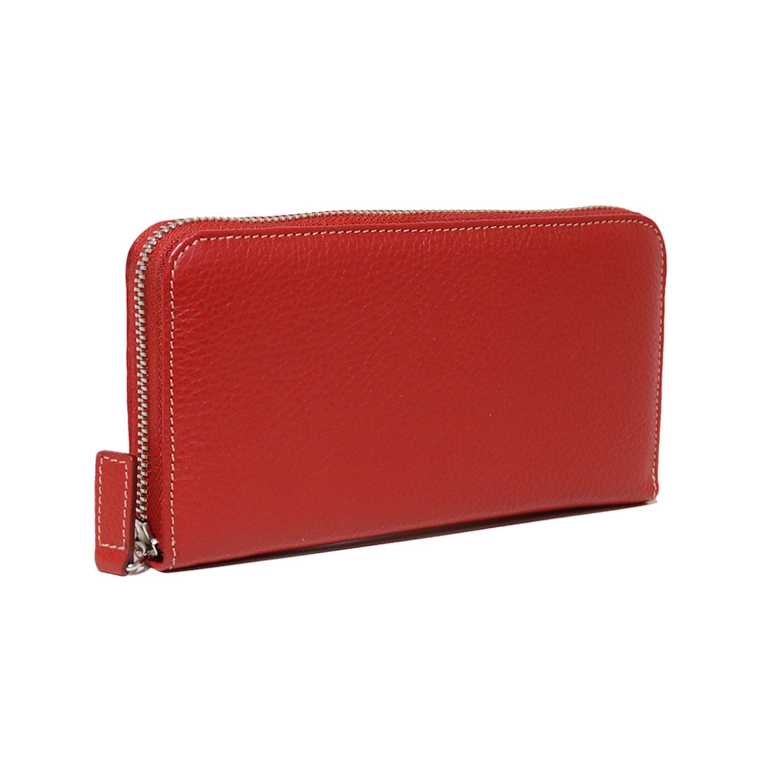 women’s zip around wallet – side view