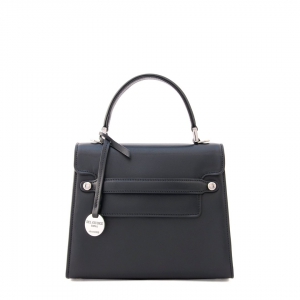 Amelia S-borsa a mano da donna in pelle artigianale colore nero-sku 2954