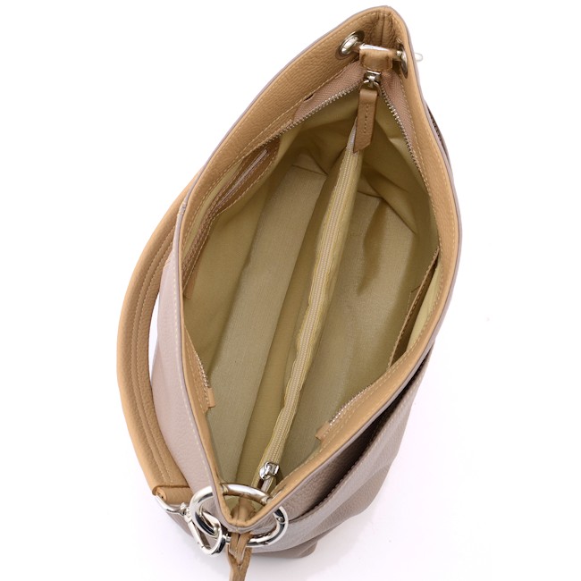 borsa personalizzata con tramezza lampo interna