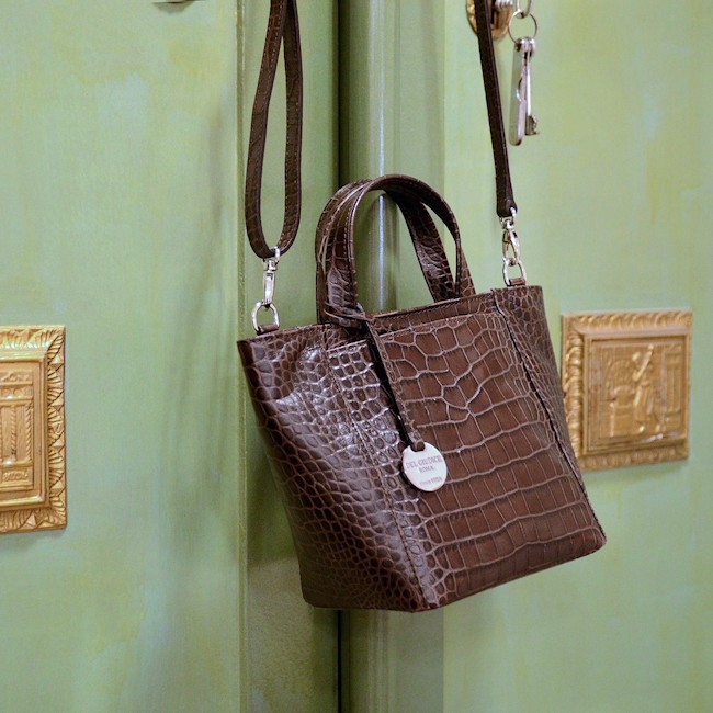 Borsa personalizzata in pelle stampa cocco