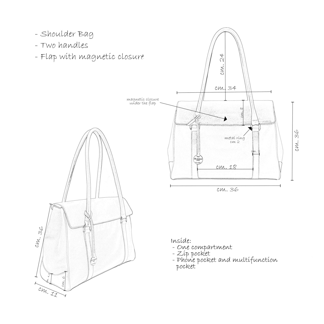 Esempio disegno borsa su misura