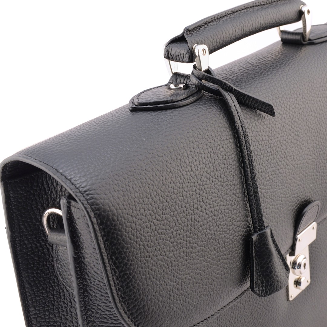 Borsa da lavoro in pelle da uomo Gaetano 40 - Dettaglio manico