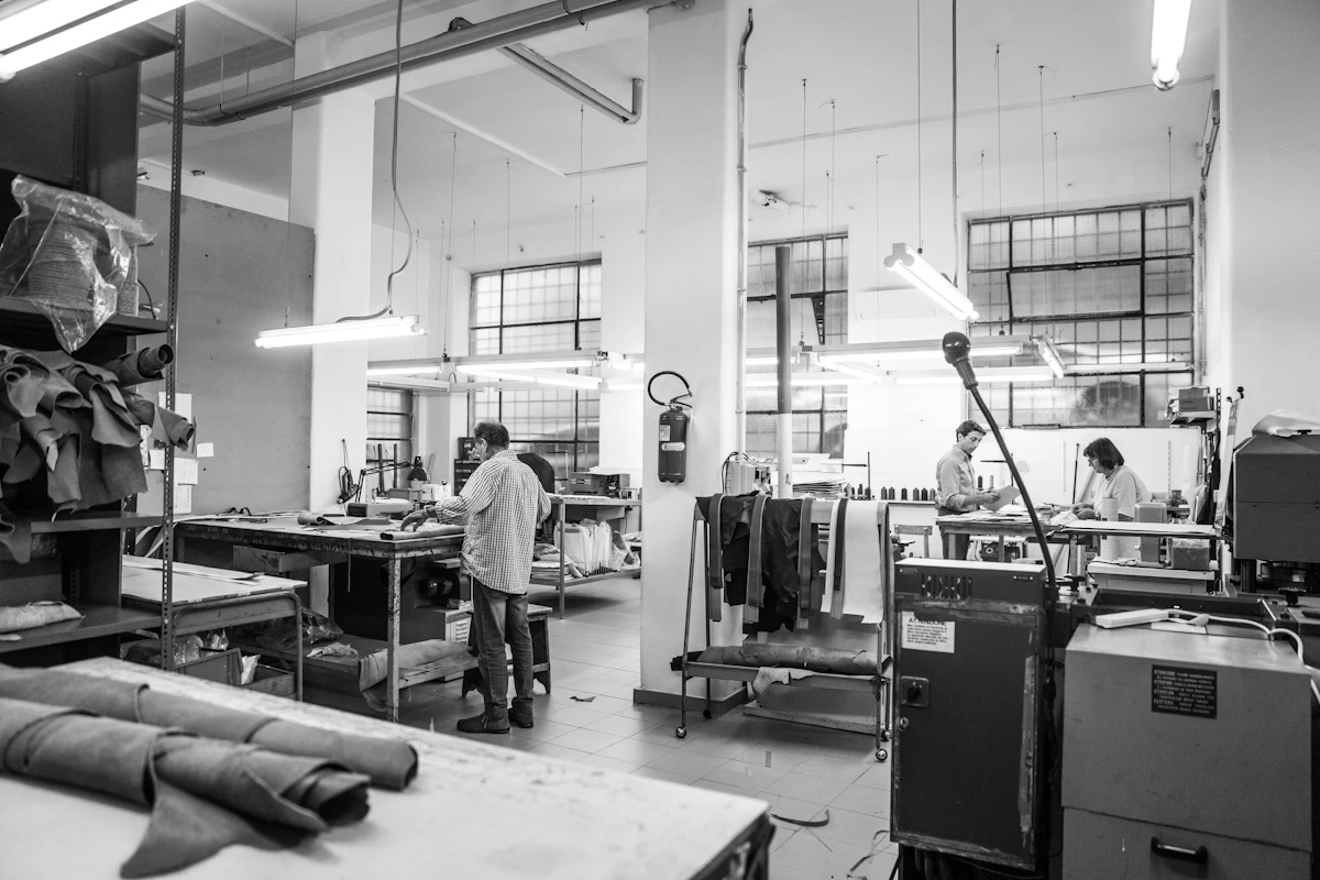 Del Giudice Roma leather workshop in the center of Rome
