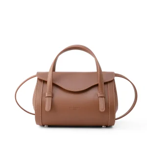 Mini Borsa a Mano in Pelle Liscai in colore cuoio - Camilla - SKU 2979