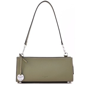 Italian leather shoulder bag forest green - Alice