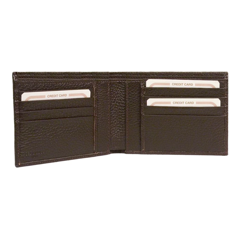 men’s bifold wallet with card slots - interior view