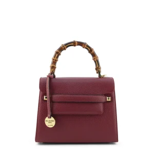 Amelia S Bamboo - Borsa in pelle artigianale da donna colore bordeaux - sku 2954